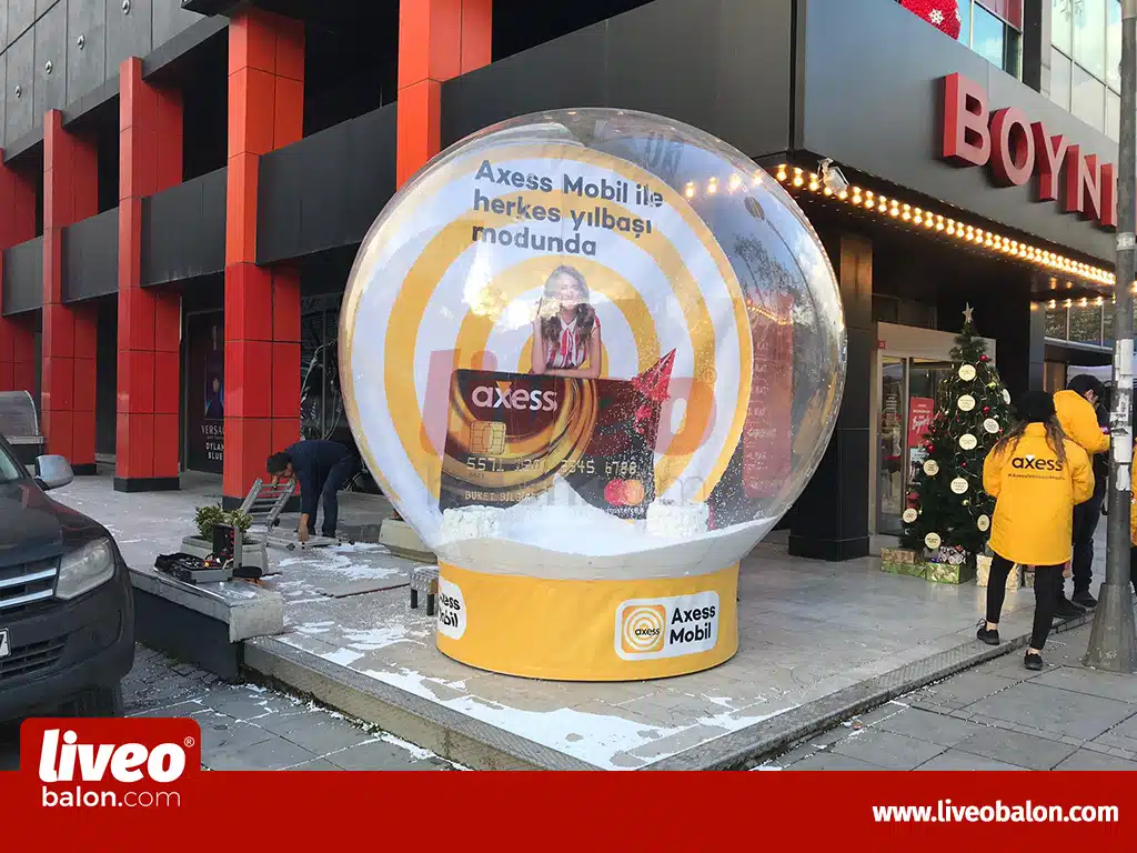 Şişme Şeffaf Tanıtım Küresi